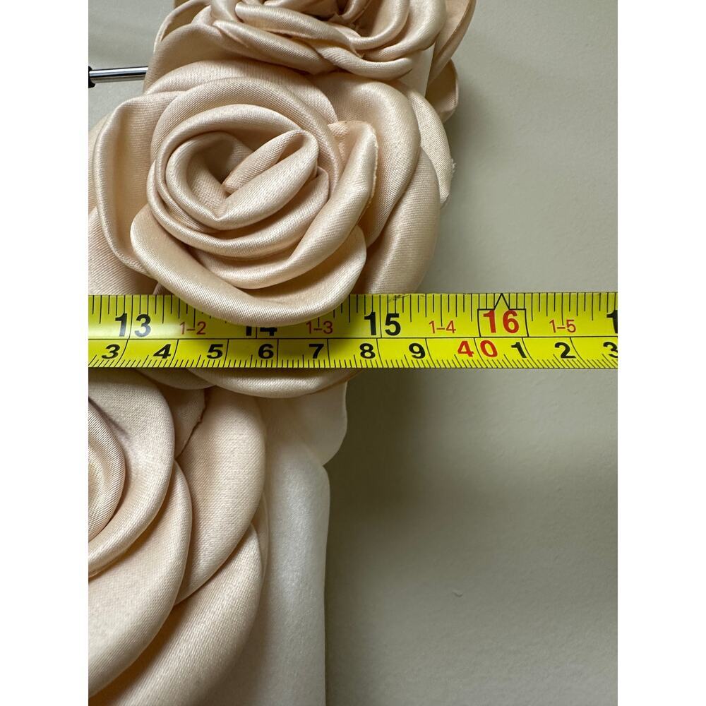 NWT Atoir REVOLVE Rosalie Gold Cream Mini Dress Size 2 Rosettes Floral Feminine - Picture 7 of 16